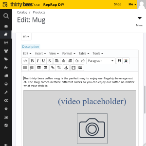 Embedding a video in a product page 4