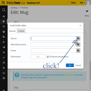 Embedding a video in a product page 2