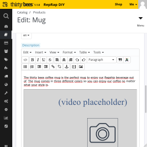 Embedding a video in a product page 6