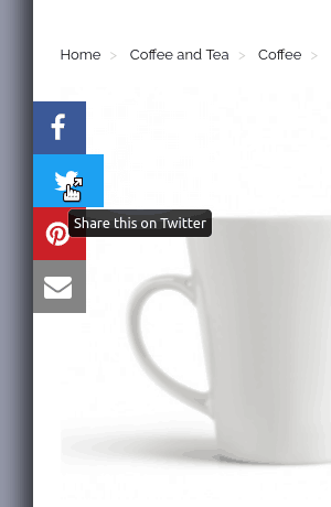 Social buttons in front office